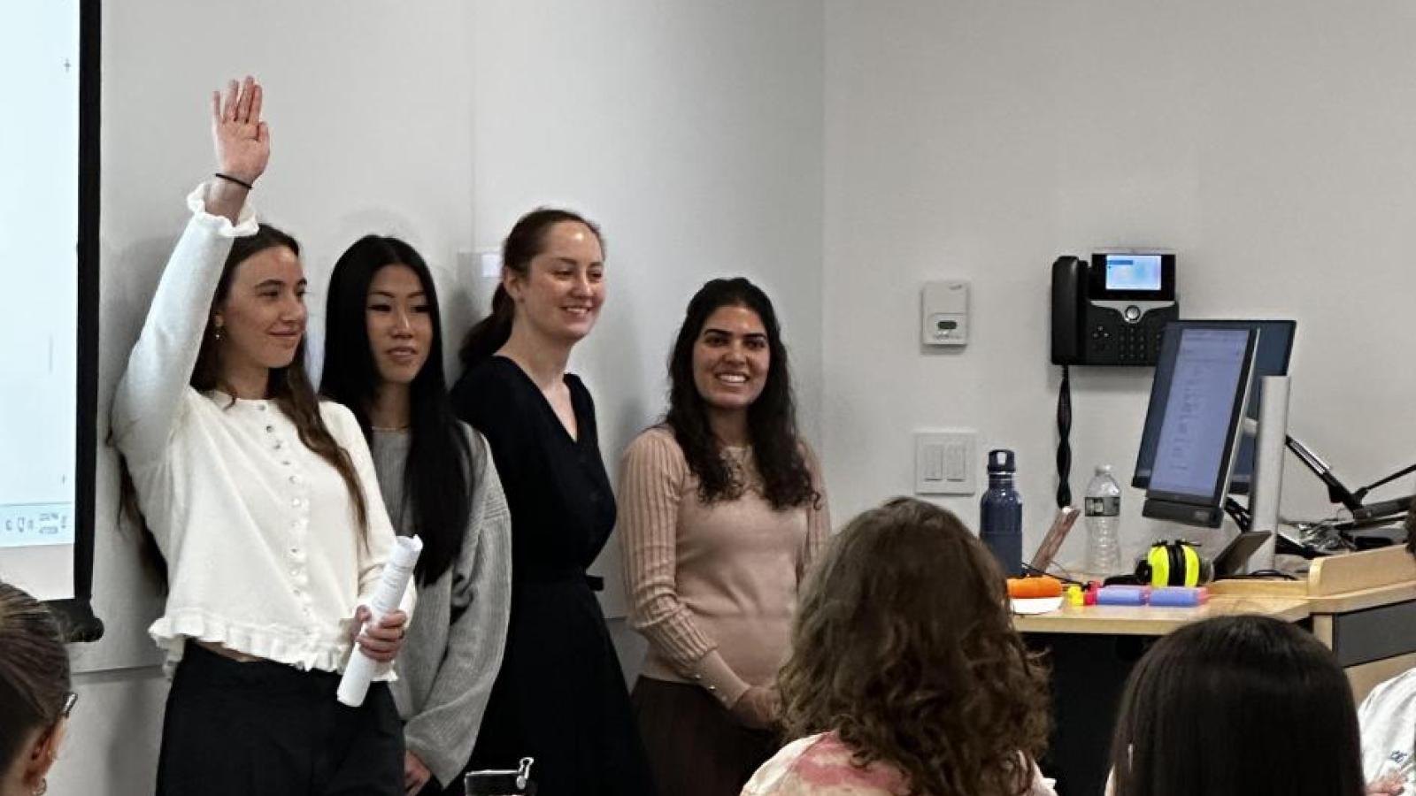 Students presenting at IPE day.