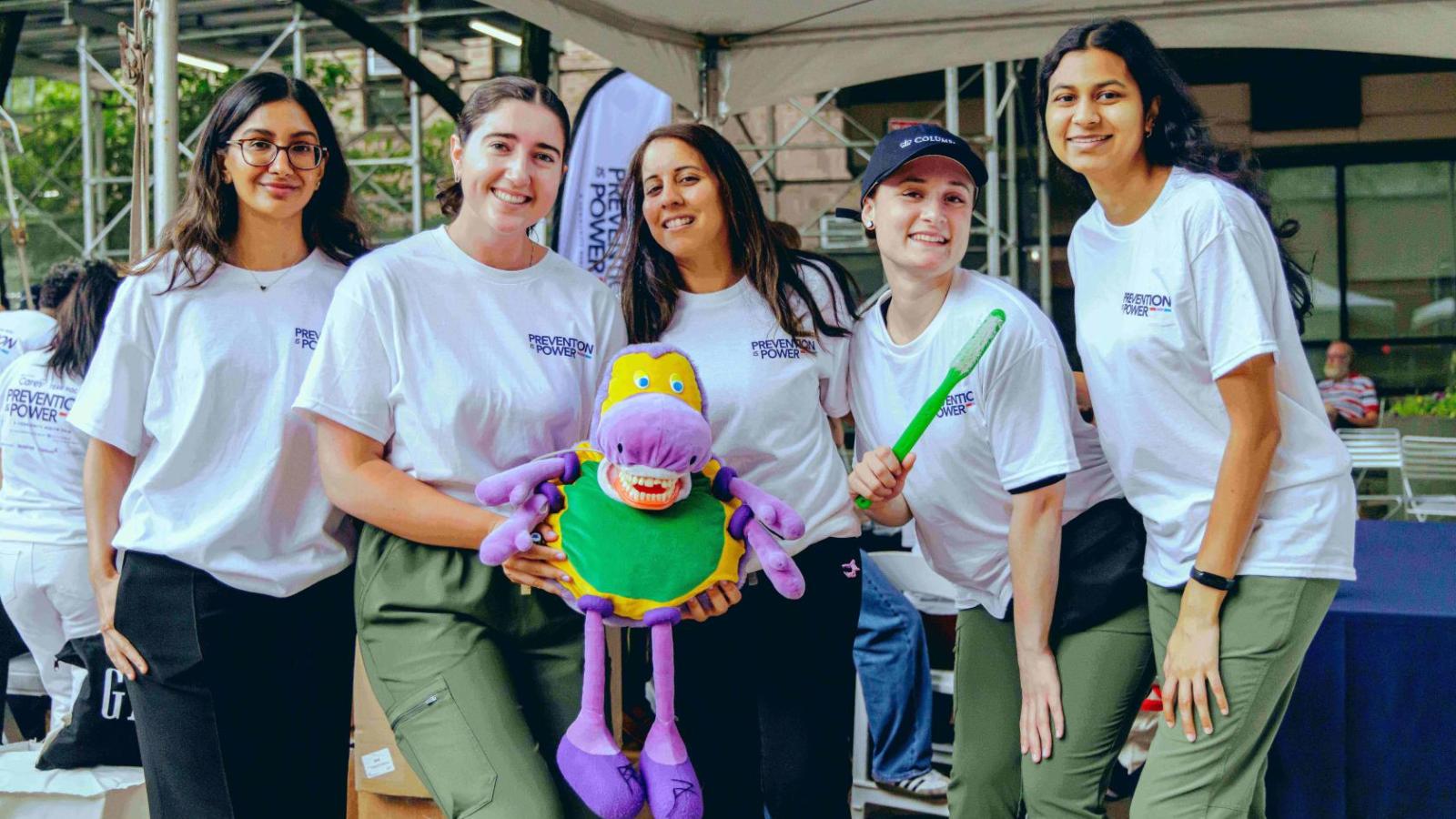 Volunteers at health fair