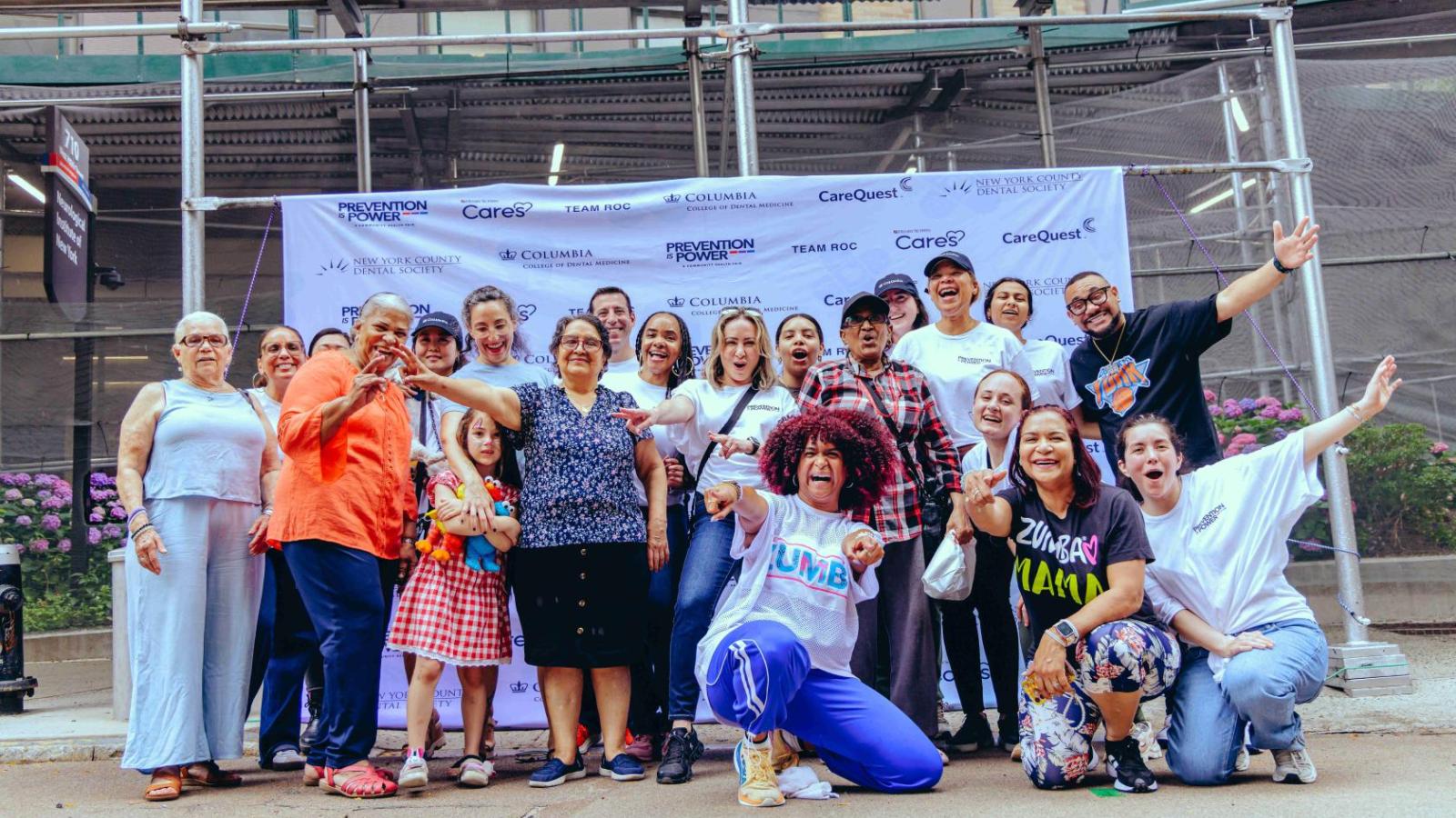 Group photo of health fair participants