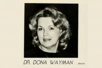 Headshot of Dona Wayman who is blonde white woman
