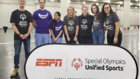 members of AADMD volunteer at the Special Olympics