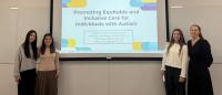 Students presenting at IPE day.