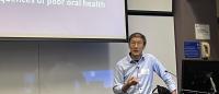 Invited speaker Dr. Chi giving a lecture